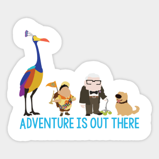 Adventure Is Out There Sticker